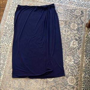 Chico's Deep Blue Midi Skirt